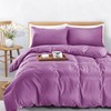 MOONLIGHT20015 Single Duvet Cover Purple Solid Soft Single Bedding Duvet