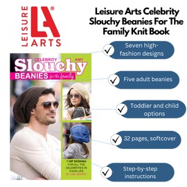 Leisure Arts-Knit Celebrity Slouchy Beanies