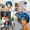 Discover Premium Double Layer Silk Satin Sleeping Bonnets Designed for