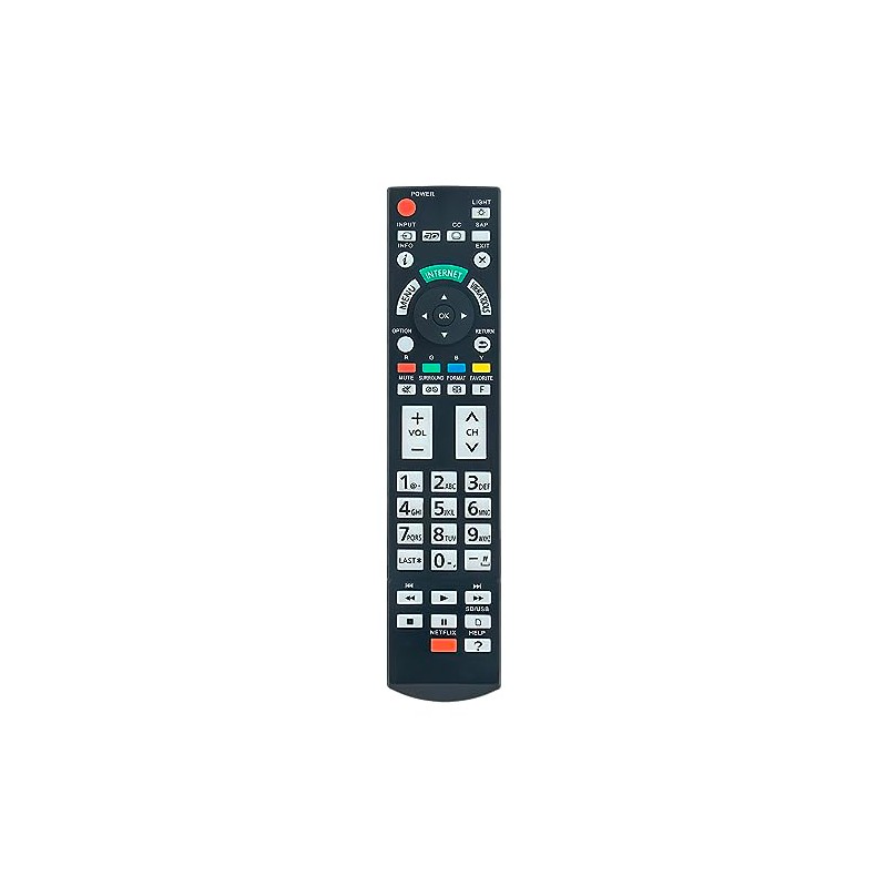 N2QAYB000777 WINFLIKE IR Remote Control Replace for Panasonic TCP50ST50X TCP60ST50X
