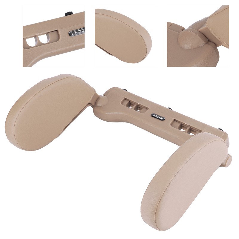 Car Seats Headrest Comfortable PU Leather Head Neck Side Pillow