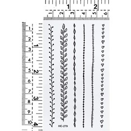 Mini Tattoos 2 Sheets Beautiful Flower vine Cartoon Tattoos Fake Temporary Stickers Sheets Paper Style Vintage Old School Tattoo Body Art Make up Waterproof for Kids Adults (09)