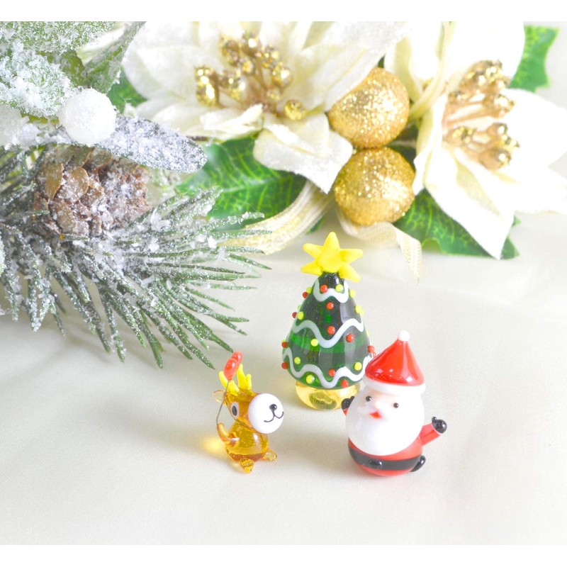 Cute Handmade Glass Crafted Christmas Ornament:
