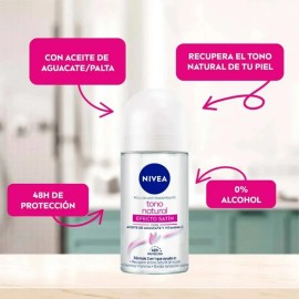 Nivea Antiperspirant Rinse Satin Effect 4 Pieces of 50 ml Original