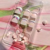 24Pcs French Tip Press on Toenails Short Pink Fake Toenails
