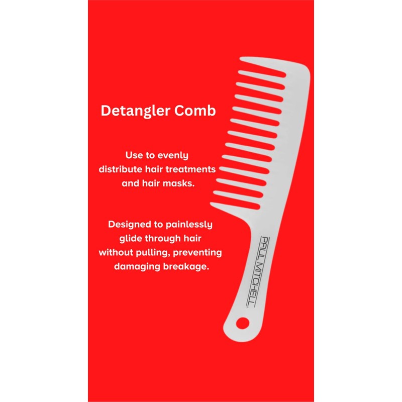 Paul Mitchell Pro Tools Detangler Comb, Wide Tooth Comb Detangles
