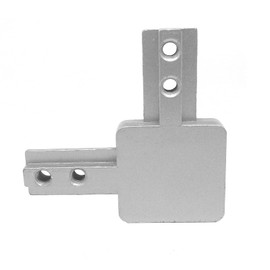 DGZ 2pcs 4040 Series 3-Way End Corner Bracket Connector,for European Standard 4040 Series T Slot Aluminum Extrusion Profile, Silver
