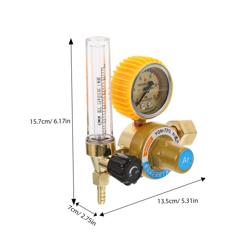 Gatuida Accurate Argon Gas Flow Control Welding Gas Regulator Argon