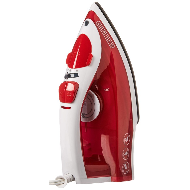 BLACK+DECKER Variable Control Compact Iron, TrueGlide Premium Nonstick Soleplate, Ergonomic