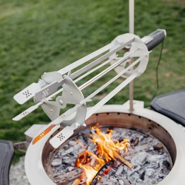 Breeo Rotisserie Skewers - Rotisserie Grill Accessory for Chicken, Turkey, BBQ, Kabobs - Live Fire Cooking Accessories - Skewer Accessory Only