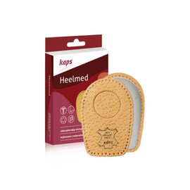 Heel Cups for Calcaneal Spurs - Orthopedic Shoes Insoles - Heelmed Leather Heel Pads – Orthotic Shoe Inserts for Men and Women – Relieve Heel Pain (41-43 EUR / M7-9 UK / M8-10 US)