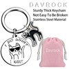 Davrock Cat Keychain Funny Keychains for Women Cat Gifts For