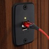 RecPro RV Black Dual USB Charger Outlet | 2 Wire