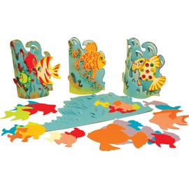 Springboard 10207 3D Fish Scenes Craft Activity Pack (Pack of 30)