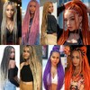 Pre Stretched Braiding Hair Ombre Tgrey 24 Inch 8 Packs,