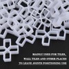 FOCCTS 100PCS Tile Spacers, 10mm Cross Shaped Paving Spacers Patio