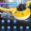 Guntsous 200FT LED Construction String Lights, 200W 22000LM,20 Sockets, Linkable