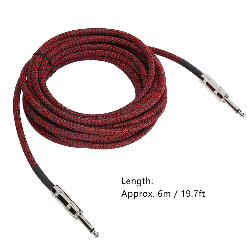 JORINDO 6.35mm Guitar Cable Low Noise Musical Instrument Amp Cord