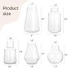 Mkono Propagation Vases for Plants, Set of 5 Small Glass
