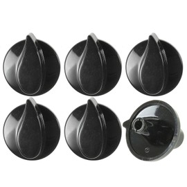 Belling Genuine Solitaire Country Chef Oven Cooker Hob Black Control Switch Knobs (Pack of 6)