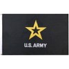 3x5 U.S. Army Star Black Premium Quality 3'x5' Double Sided