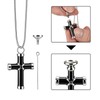 LeapoFaith Ashes Urn Cross for Car Rear View Mirror Decor