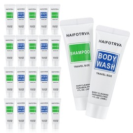 HAIFOTRVA Travel Size Shampoo and Body Wash Bulk Pack of 50,Individually Wrapped 30ml/1 fl oz Small Size Hotel Supplies Portable Toiletries Amenities Bulk for Guests,Travel,Homeless,Charity