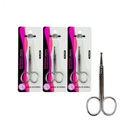 Panco Scissors 0081 - 3pcs Nose Hair Scissors Beauty Scissors Eyebrow Trimming