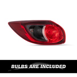 SOCKIR Tail Light Assembly Fit 2013-2016 Mazda CX-5 Halogen Outer Tail Lamp (Left Driver Side)