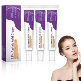 Suero Ácido Azelaico: Crema con Ácido Azelaico - 3PCS Suero de ácido azelaico - Suero Facial con Ácido azelaico al 12%, Anti-Erupciones Cutáneas, Antigránulos y Nódulos