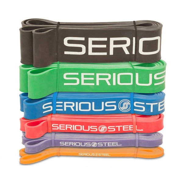 Serious Steel 41" Assisted Pull-up Band | Resistance Band Sets, Stretching, Powerlifting, Resistance Training (Complete Set (#0-5))