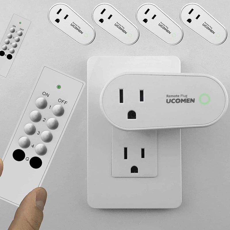 UCOMEN Remote Control Outlet with 100 ft Range,Wireless Light Switch