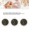 3 PCS Dollhouse Wall Clock 1:12 Dollhouse Miniature Round Wall