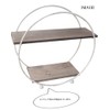 Keystone IN050003 Accessory Rack, Brushed Wire, Table Rack, Round, 11.8