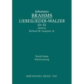 Liebeslieder-Walzer, Op.52: Vocal score