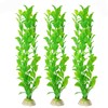 SunGrow Plastic Aquarium Plant Set, Resin Aquarium Decor, Tall Artificial