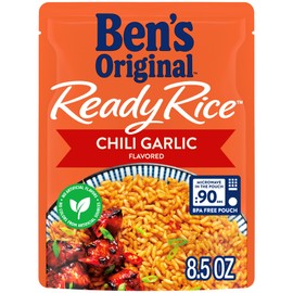 BEN'S ORIGINAL Ready Rice Chili Garlic Flavored Rice, Easy Dinner Side, 8.5 oz Pouch