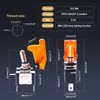 Twidec/3Pcs Rocker Lighted Toggle Switch 12V 20A Heavy Duty Racing