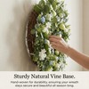 Quixem 20 Inch Easter Wreath for Front Door, Spring Eucalyptus
