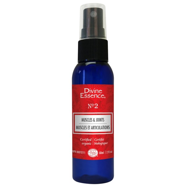 Divine Essence Muscles and Joints Spray No.2 EcoCert Certified Organic