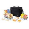 PackIt Freezable Essential Cooler, Black, Built with ECOFREEZE Technology, Fully