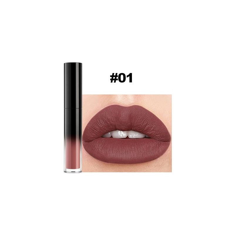 Erinde Set de Labiales, Mate Impermeable de Larga Duración, Altamente