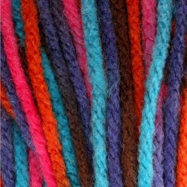 Bernat Super Value Variegates Yarn, 5 oz, Gauge 4 Medium Worsted, Sedona Sunset