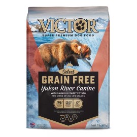 Victor Yukon River Grain Free Dog Food 15 lb High Protein Fish Protein Kibble