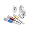 QWORK® 7pcs Impact Socket Adaptor Set, 1/4", 1/2", 3/8" Socket