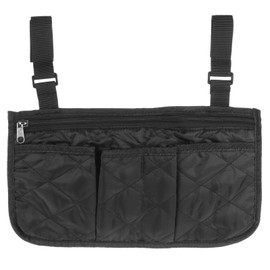 Waterproof Wheelchair Side Bag Cup Holder Reflective Strip Armrest Storage Pouch Wheelchairs Walkers Rollators Wheelchair Accessories