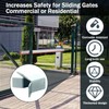 Zonon Slide Gate End Catch Retainer 2" Wide Heavy-Duty Steel