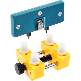 Xingdianfu Watch Repair Tool Kit with Adjustable Wrench and Holder for Different Watch Types