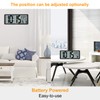 XREXS Large Digital Wall Clock, Battery Operated Alarm Clocks for