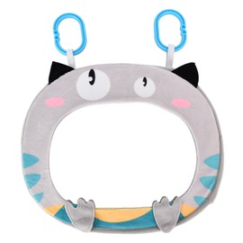 Car Baby Rearview Mirror Cute Acrylic Baby Backseat Mirror Safety Observation Mirror for Home TravelGrey Owl